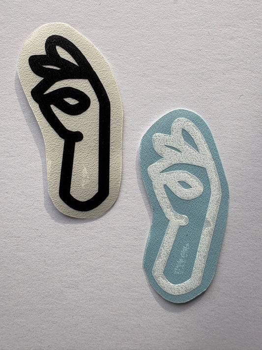 Vinylsticker "OK"