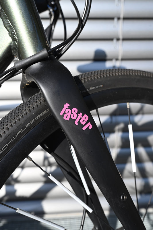 Vinylsticker "faster"