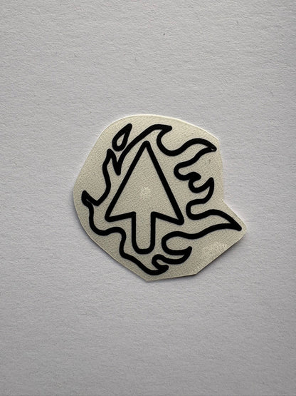 Vinylsticker "Mouse on Fire"