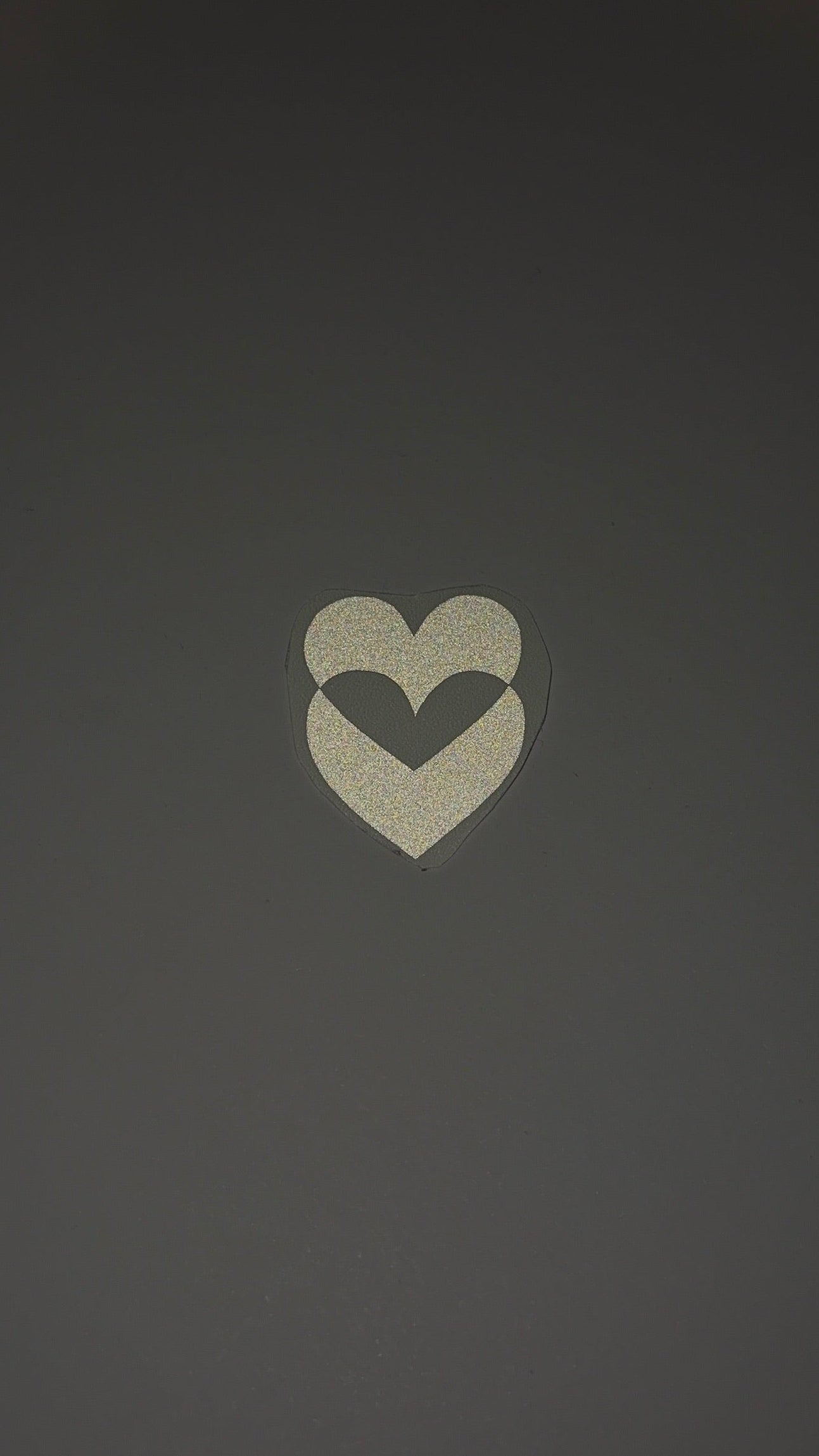 Reflektierende Sticker "Doppelherz"