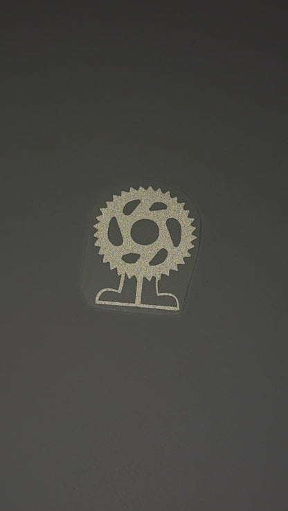 Reflektierender Sticker "Kettenblatt Buddy"