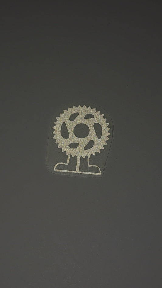 Reflektierender Sticker "Kettenblatt Buddy"