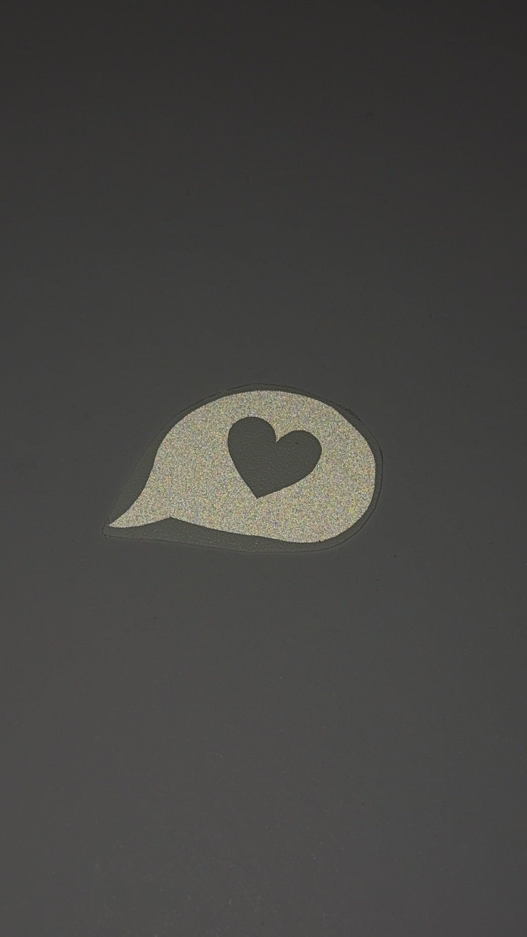 Reflektierender Sticker "Love you!"