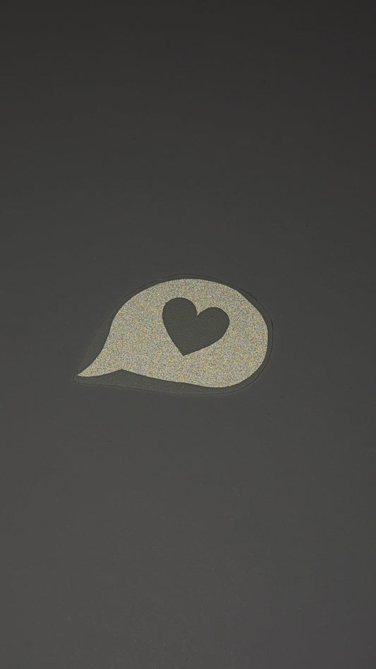 Reflektierender Sticker "Love you!"