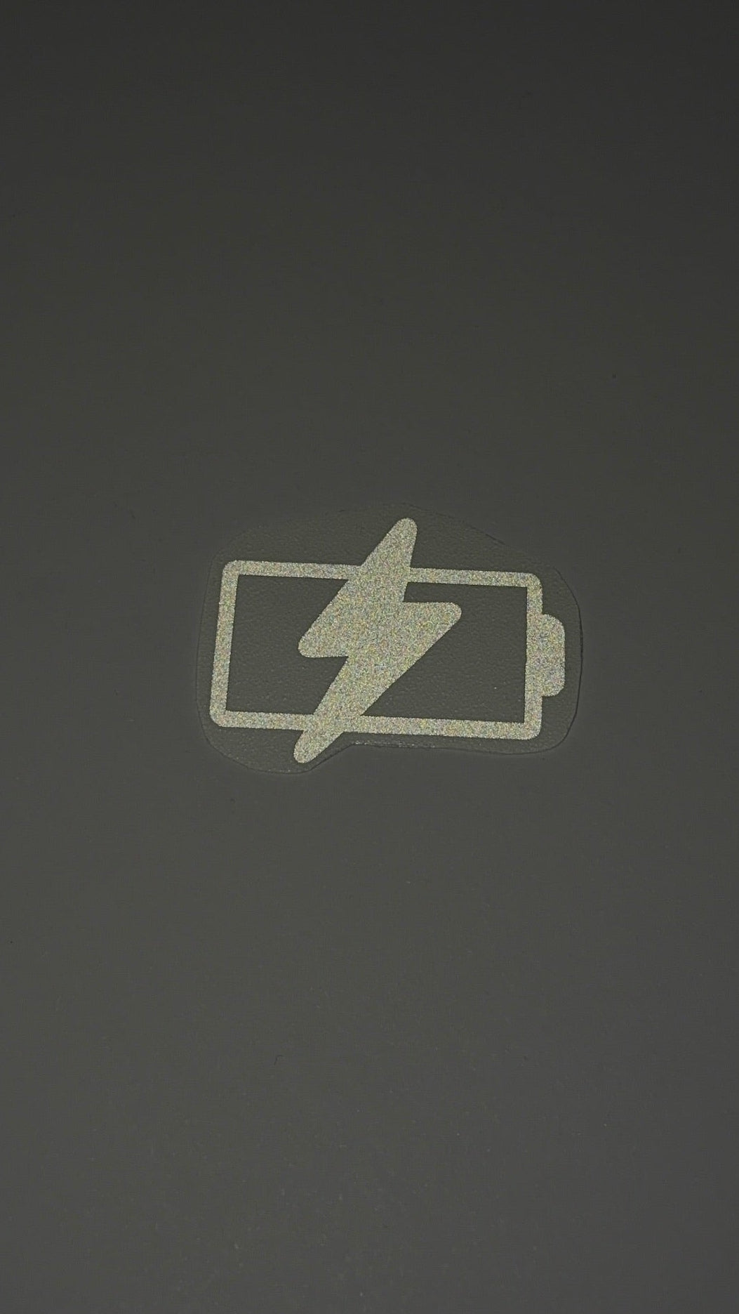 Reflektierender Sticker "Batterie"