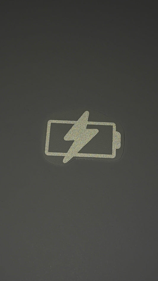 Reflektierender Sticker "Batterie"