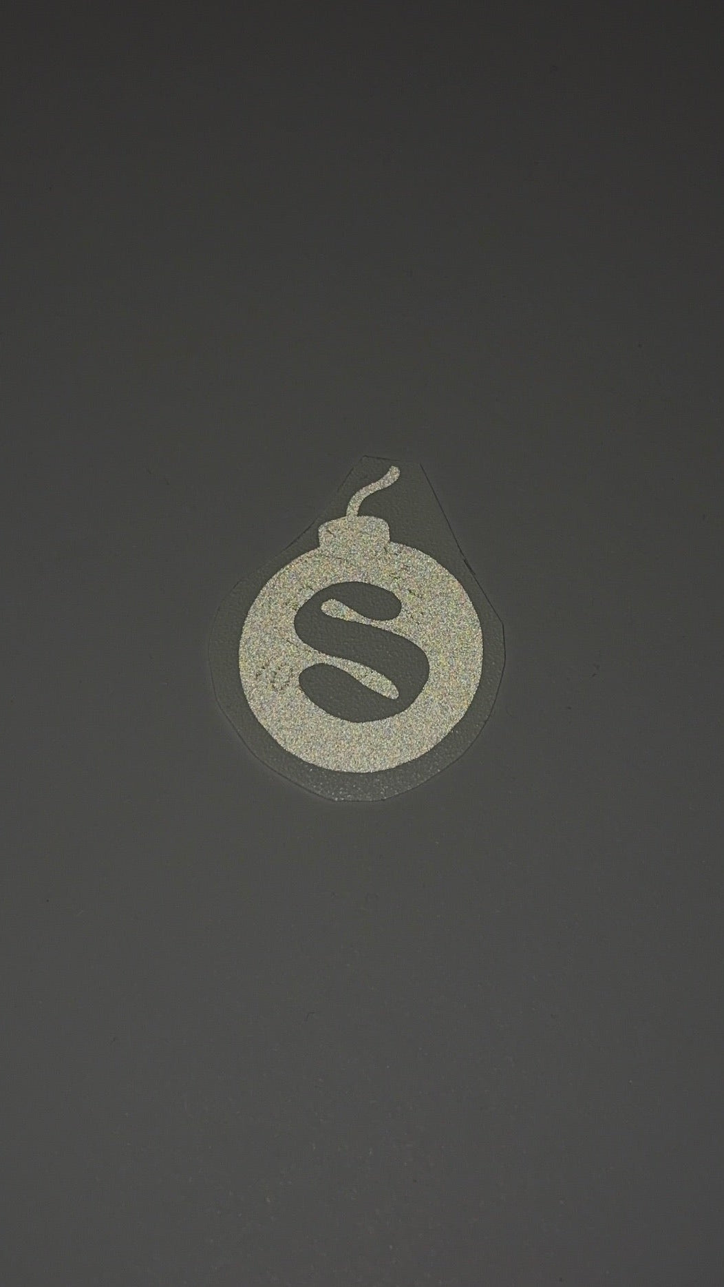 Reflektierender Sticker "Bombe"