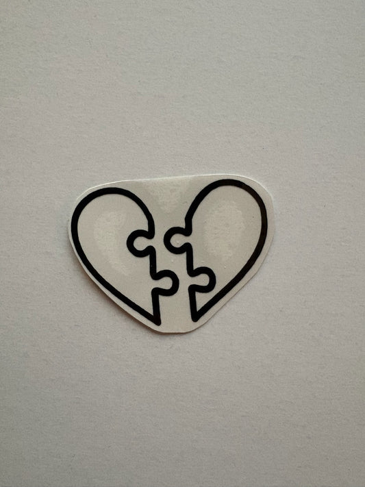 Vinylsticker "Puzzle Herz"