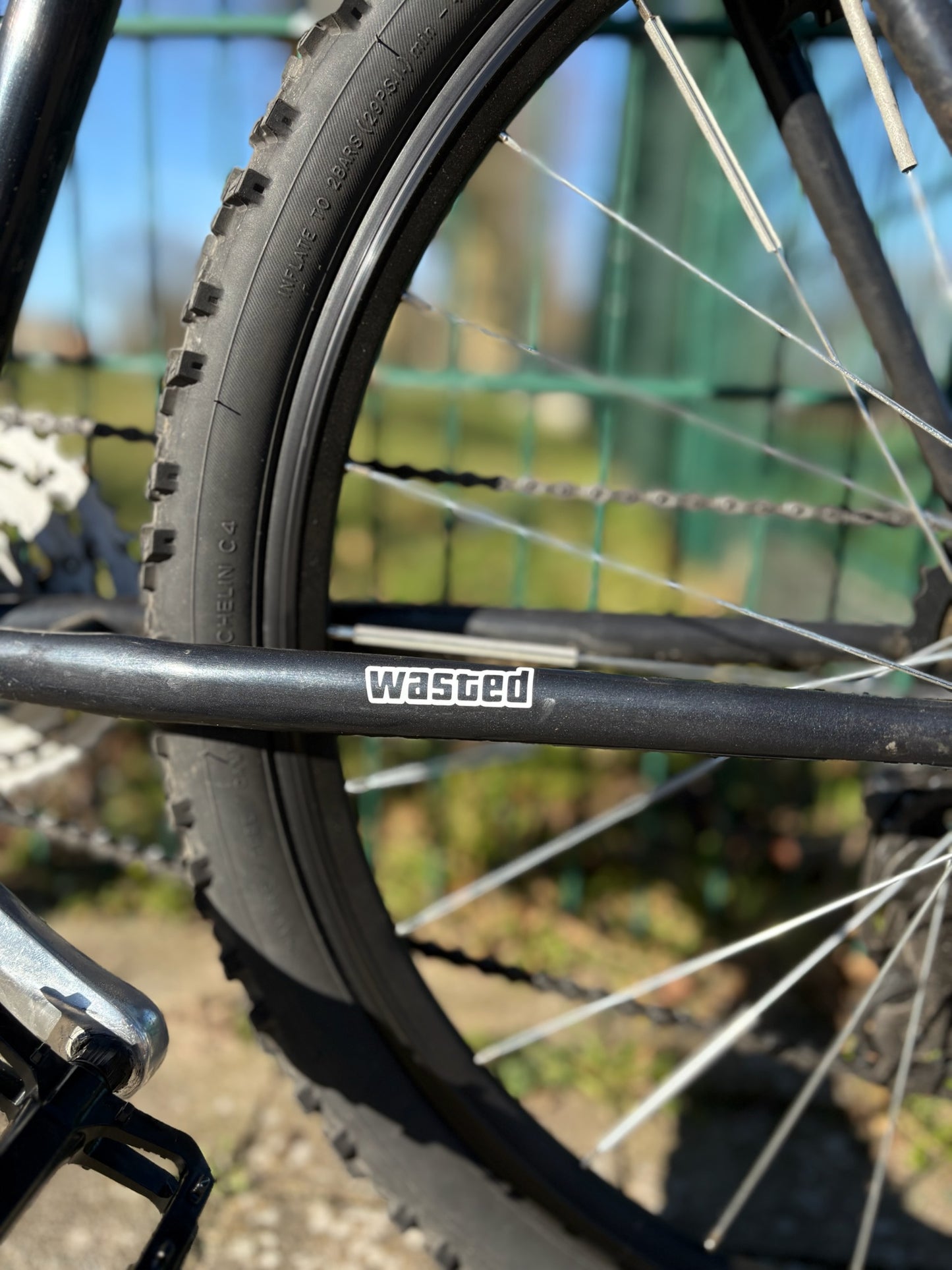 Vinylsticker "wasted"